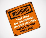 Advanced Tools Warning Sticker