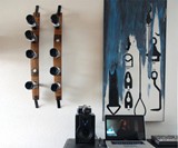 Wine Barrel Bottle Tower