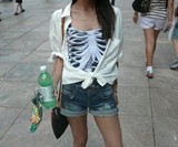 Black Skeleton Swimsuit-9668