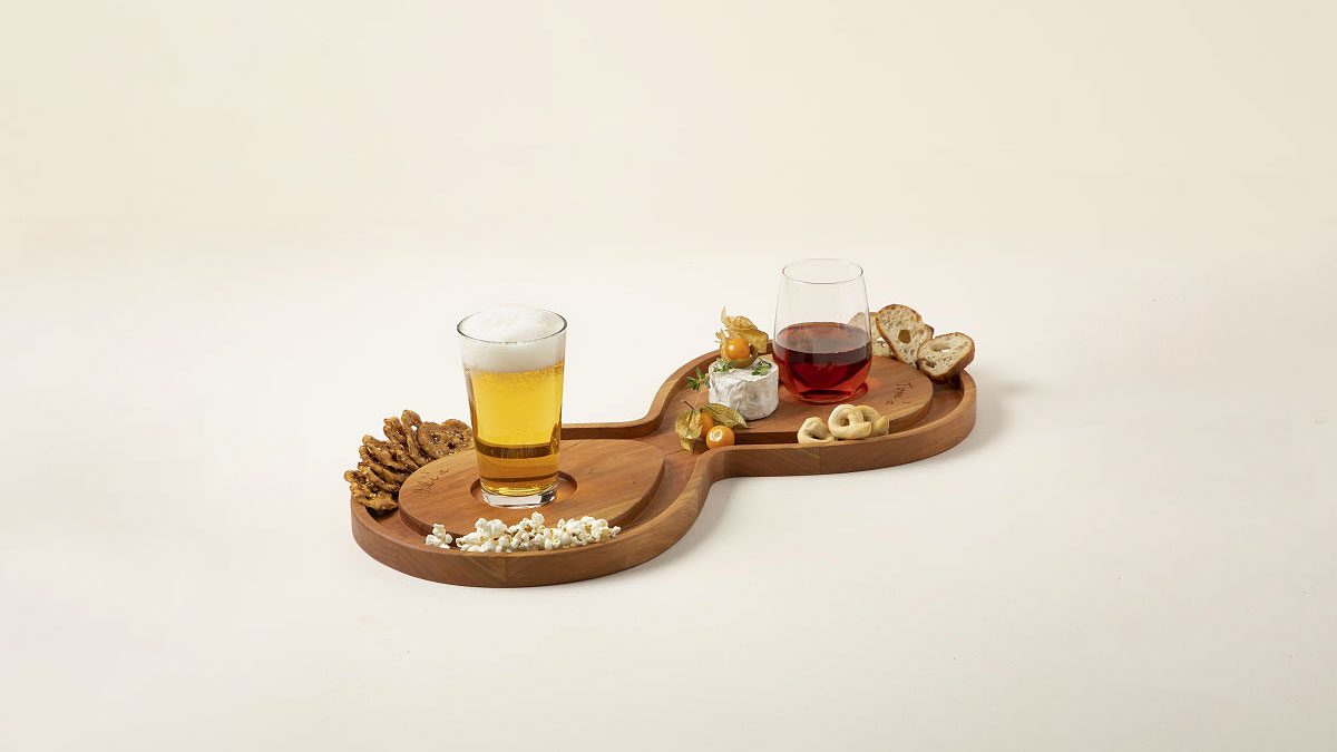 Taking Sides Couple's Snack Tray Taking Sides Couple's Snack Tray