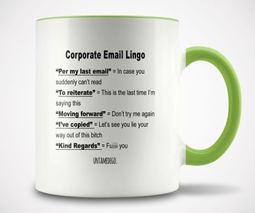 Corporate Email Lingo Mug