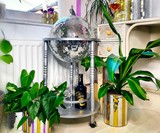 Disco Ball Bar Cart