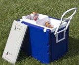 Rolling Cooler with Fold-Out Table & Chairs