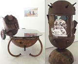Marine Mine Coffee Table and Aquarium