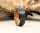 Black Zirconium & Wood Ring