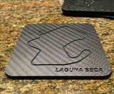 Carbon Fiber Race Track Drink Coaster Set