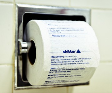 Shitter - Your Twitter Feed on Toilet Paper Shitter - Your Twitter Feed on Toilet Paper