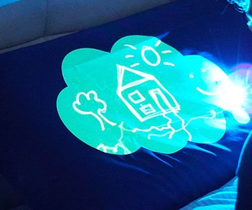Glow Sketch Interactive Glow in The Dark Pillowcase Glow Sketch Interactive Glow in The Dark Pillowcase