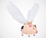 Flying Pig with Flapping Wings
