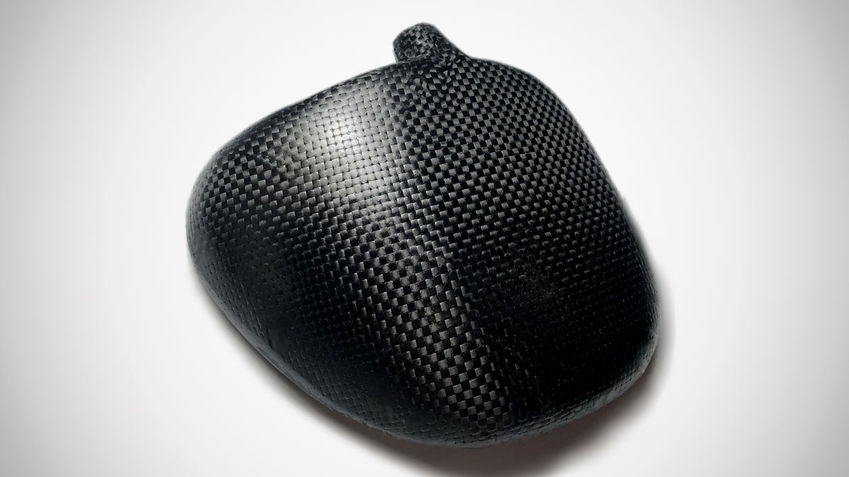 Contoured Carbon Fiber Hip Flask