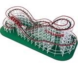 Self-Propelled Wooden Roller Coaster - Top View