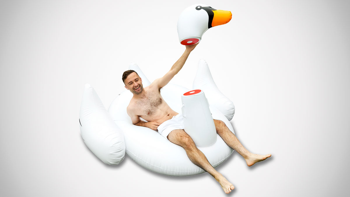 Decapitated Swan Pool Float