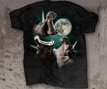 3 Hippopoticorn Moon T-Shirt 3 Hippopoticorn Moon T-Shirt