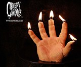 Melting Bloody Hand Candle
