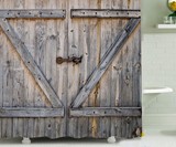 Barn Door Shower Curtain