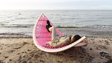 Panama Banana Lounger & Soccer Goal Panama Banana Lounger & Soccer Goal