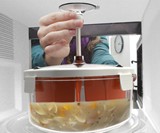 Self-Stirring Microwave Bowl
