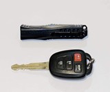 Mini Keychain Double Action Knife with Tanto Blade