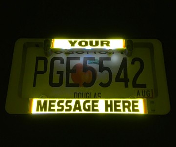 LumiSign Custom LED License Plate Frame LumiSign Custom LED License Plate Frame