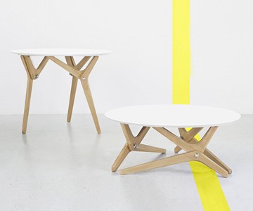 Boulon Blanc Transformable Table Boulon Blanc Transformable Table
