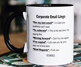 Corporate Email Lingo Mug