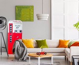 Retro Coca-Cola Vending Machine Storage Cabinet