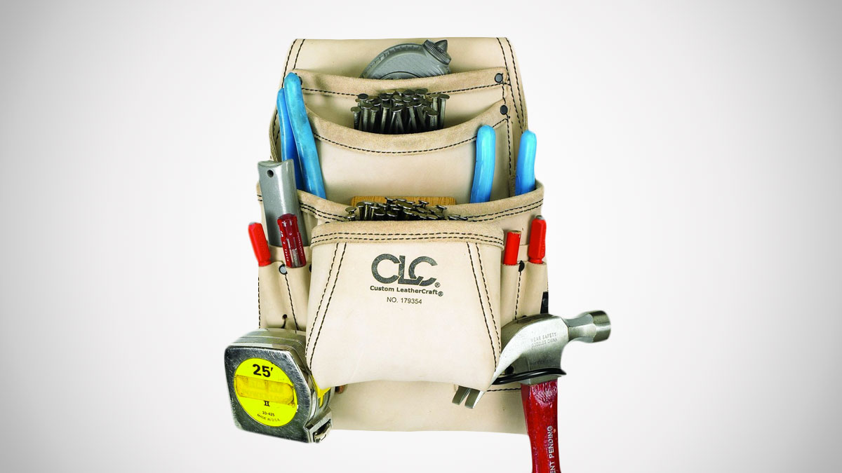 Custom Leathercraft Carpenter's Nail & Tool Bag Custom Leathercraft Carpenter's Nail & Tool Bag