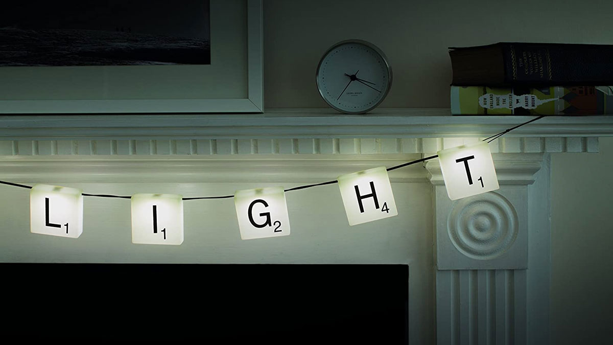 Scrabble Customizable Letter Tile String Light Scrabble Customizable Letter Tile String Light