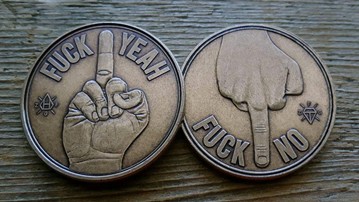 Zero Fs Given Bronze Decision Maker Coin Zero Fs Given Bronze Decision Maker Coin