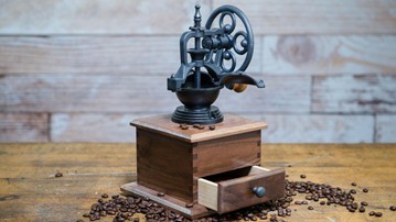 Walnut Coffee Grinder
