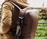 Capra Handmade Leather Backpack & Rain Cover