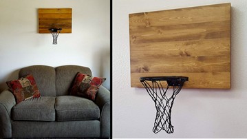 Basic Wood Wall Mounted Indoor Basketball Hoop Basic Wood Wall Mounted Indoor Basketball Hoop