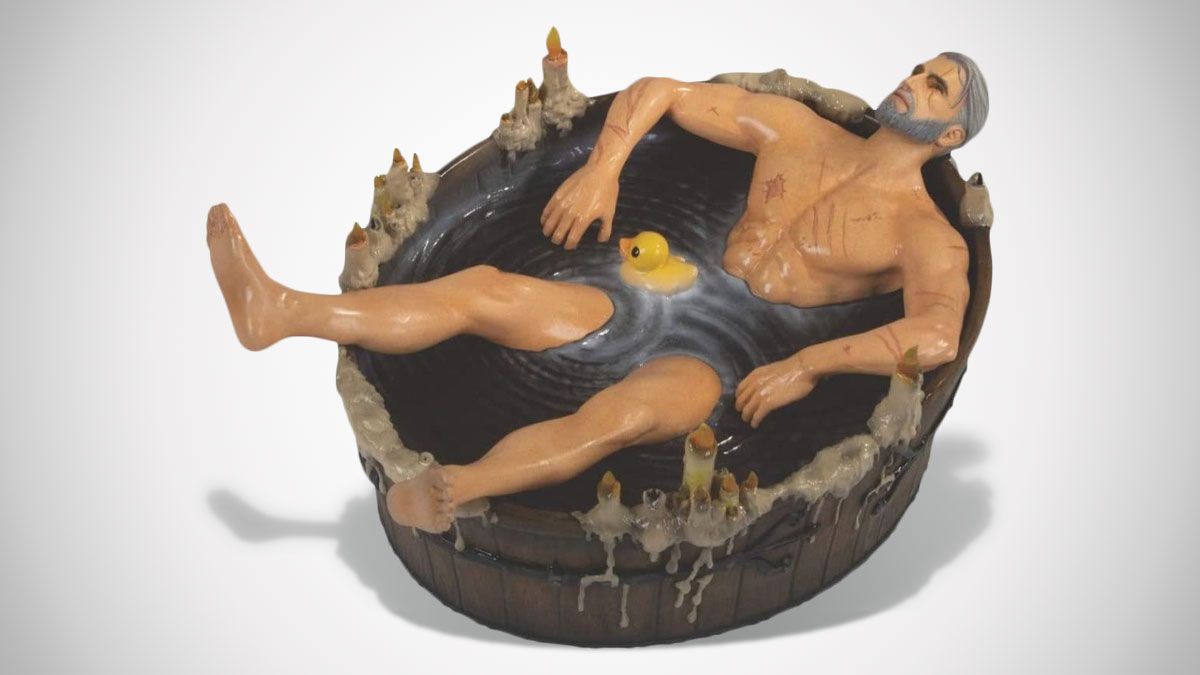 The Witcher III Geralt in Bath Polyresin Statuette The Witcher III Geralt in Bath Polyresin Statuette