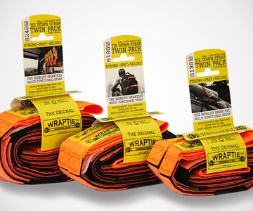 WRAPTIE All-Purpose Tie Down Straps
