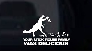 Your Stick Figure Family Was Delicious Decal
