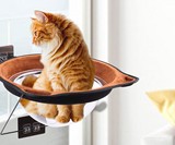 Window-Mounted Suction Cup Cat Saucer
