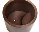 Hammered Copper Soaking Tub