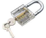 Cutaway Practice Padlock & Lock Pick Set