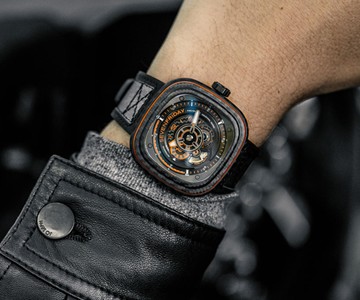 SEVENFRIDAY Orange Carbon Watch