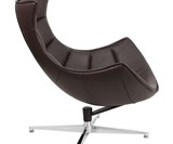 Bomber Jacket Leather Swivel Cocoon Chair