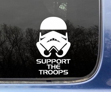 Support the Troops Car Decal Support the Troops Car Decal