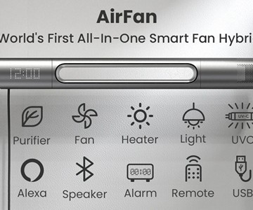 Haxson AirFan - Over-Bed Smart Fan Hybrid Haxson AirFan - Over-Bed Smart Fan Hybrid