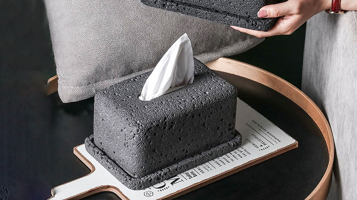 Cement Tissue Box Cover Cement Tissue Box Cover
