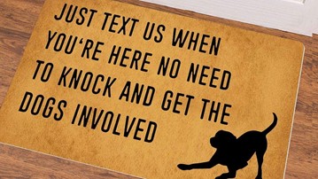 Just Text Us Doormat Just Text Us Doormat