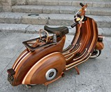 Custom Wood Vespa