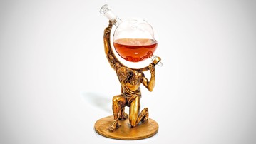 Atlas Etched Globe Liquor Decanter Atlas Etched Globe Liquor Decanter