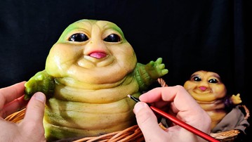 Handmade Baby Jabba Dolls