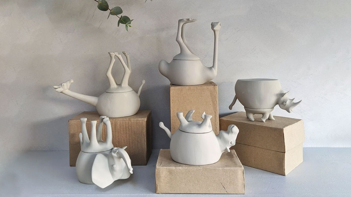 Sleeping Animal Pots Sleeping Animal Pots