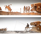 Metal Handsaw Art