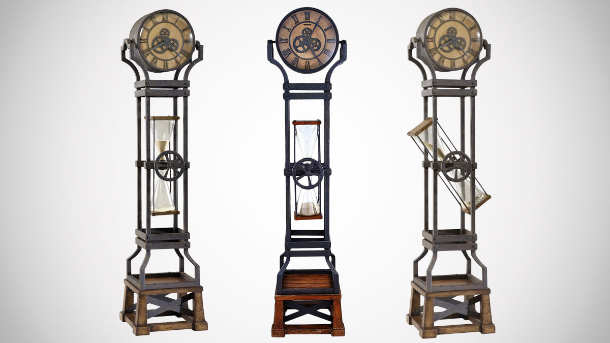 Hourglass Grandfather Clock Hourglass Grandfather Clock